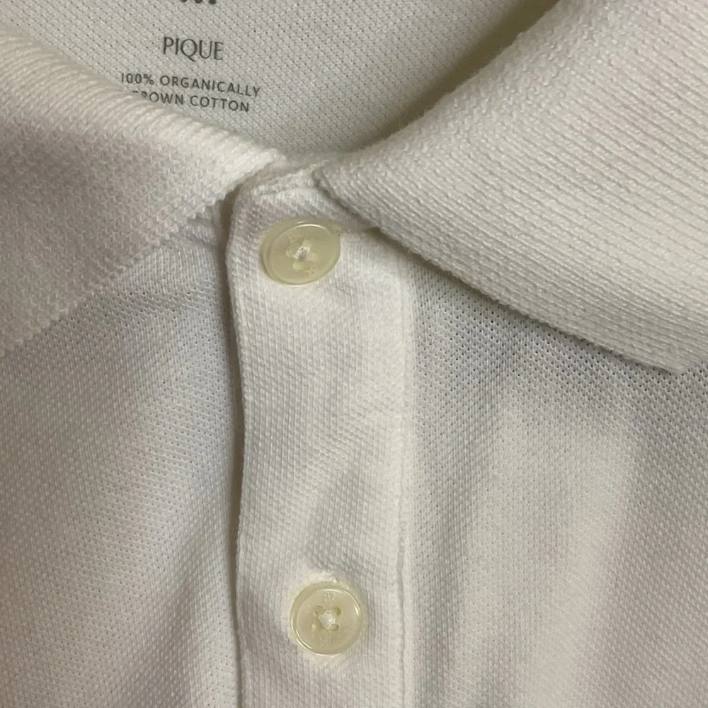 Men’s Banana Republic Classic White Polo Shirt NWOT